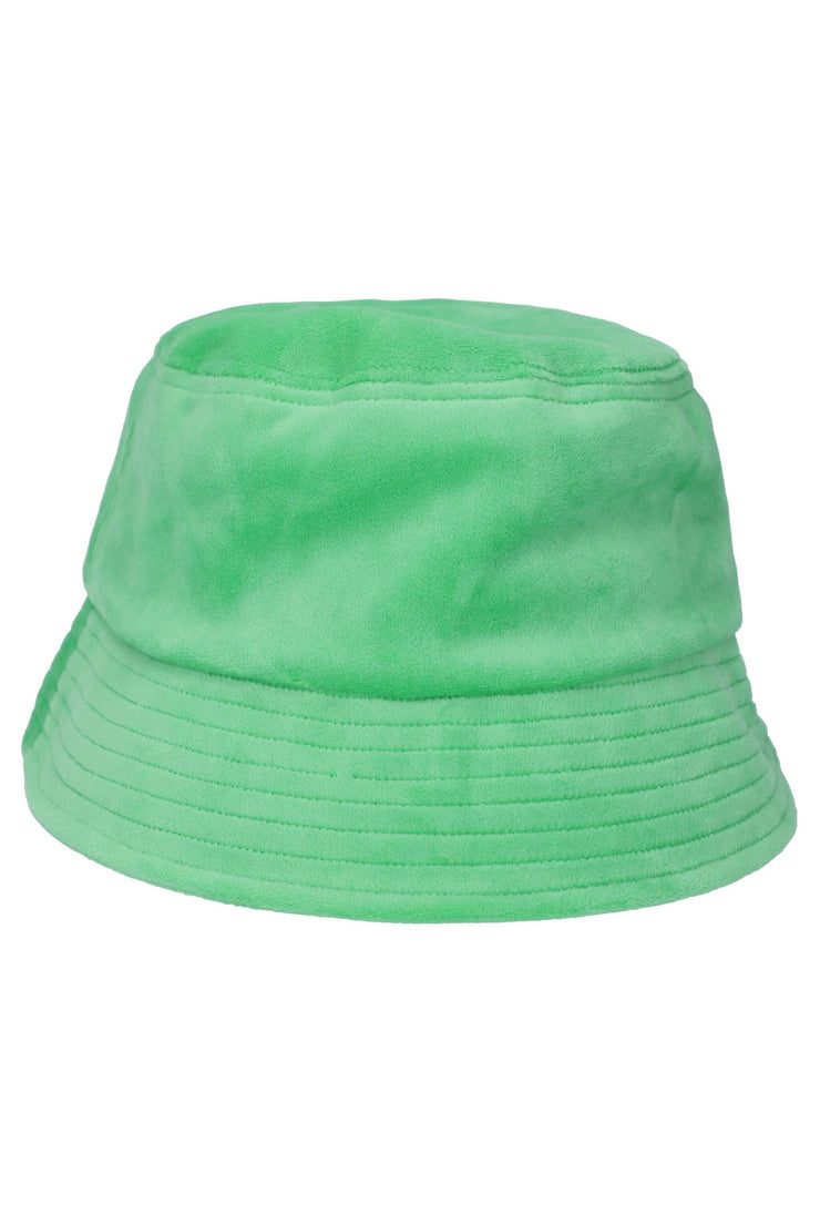 Grønn Ellie Velour Bucket hat