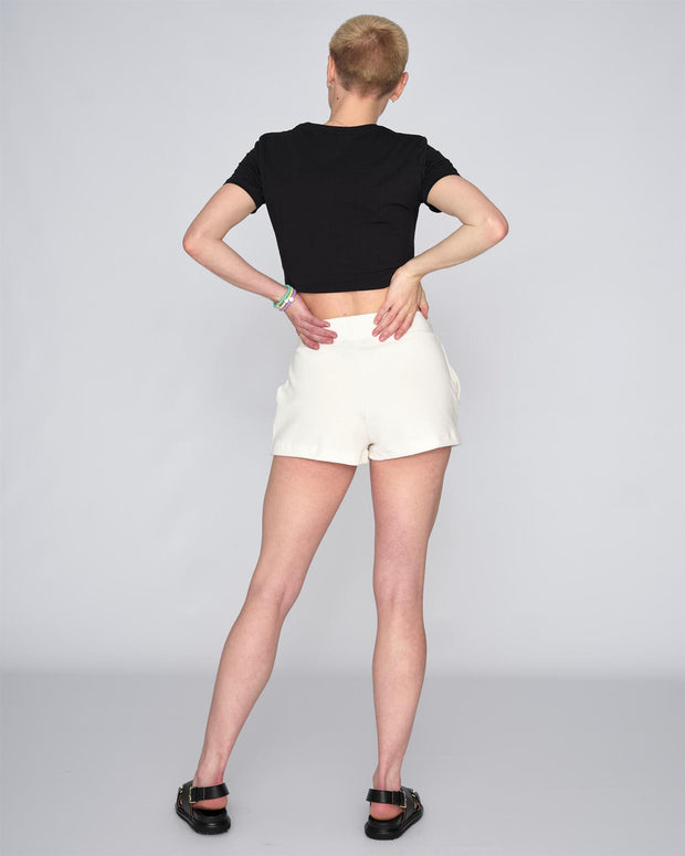 Hvit Cotton Rich Eve short - Stilshoppen