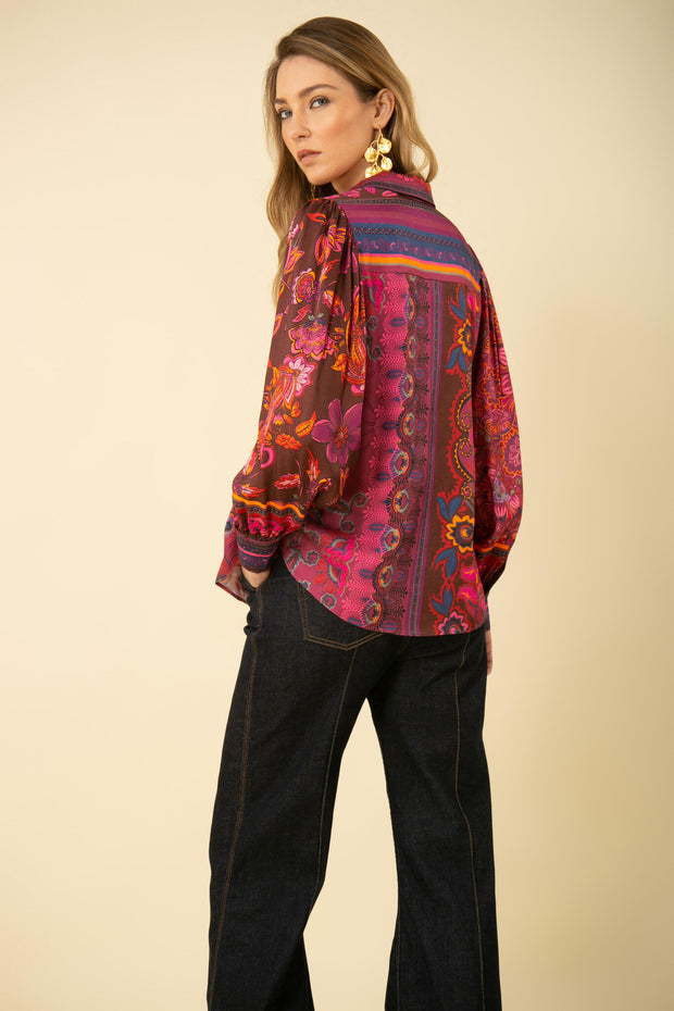 Raspberry Lucy Blouse