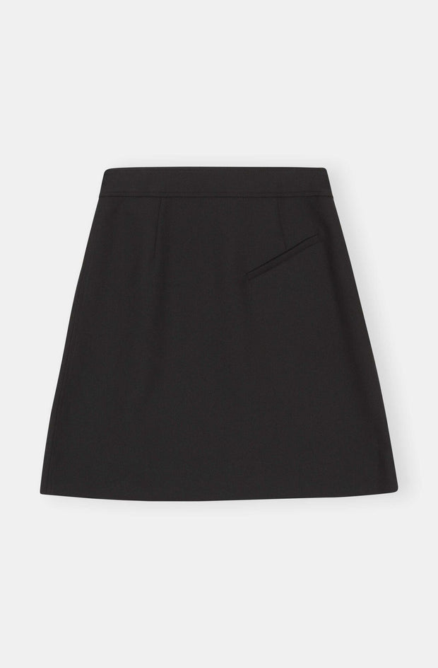 Sort Summer suiting mini skirt - Stilshoppen