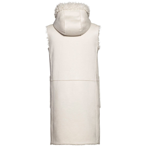 Offwhite Reversible Mix Lammy VEST - Stilshoppen