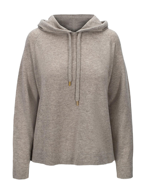 Gråbeige Frankie Hood sweater - Stilshoppen