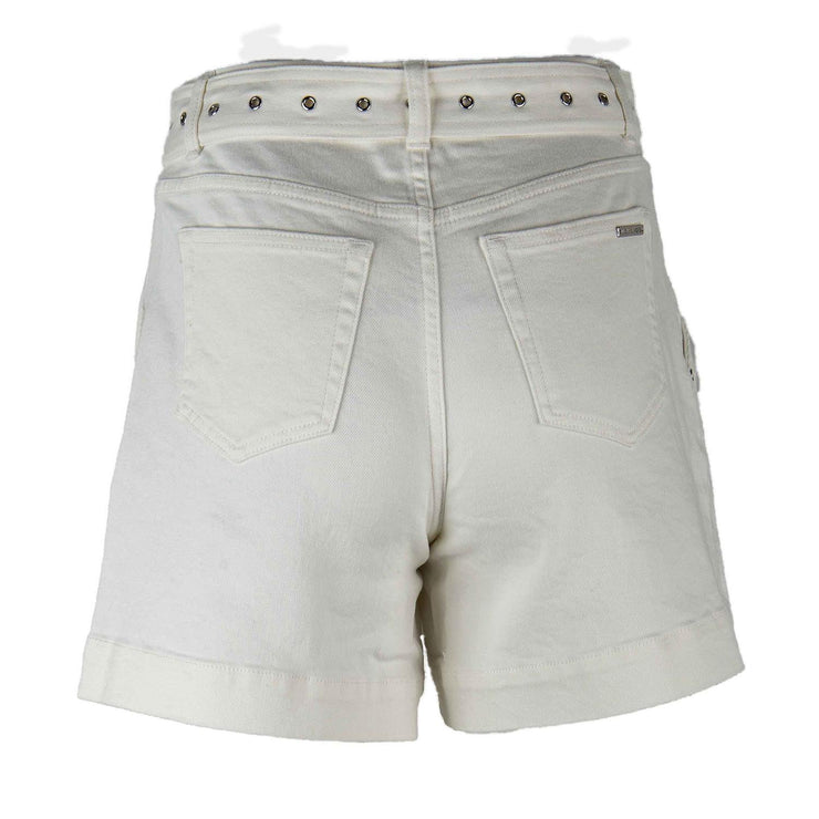Hvit Pleated Belted DNM Shorts