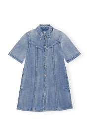 Blå VIntage Washed Denim Mini dress
