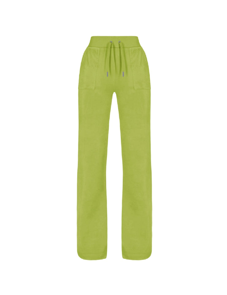Gulgrønn Del Ray Classic Velour Pant Pocket