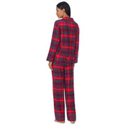 Rød Notch Collar Longpant PJ set - Stilshoppen