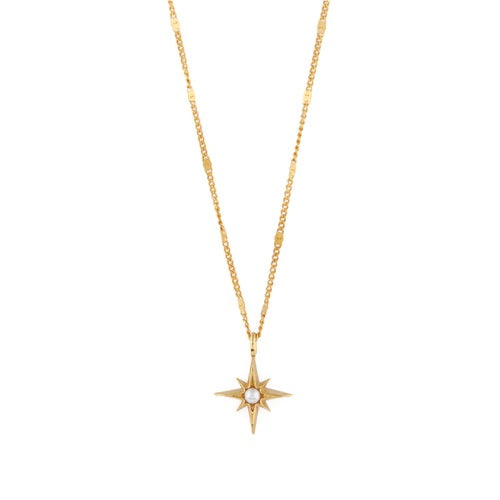 Gull Pearl Necklace - Stilshoppen