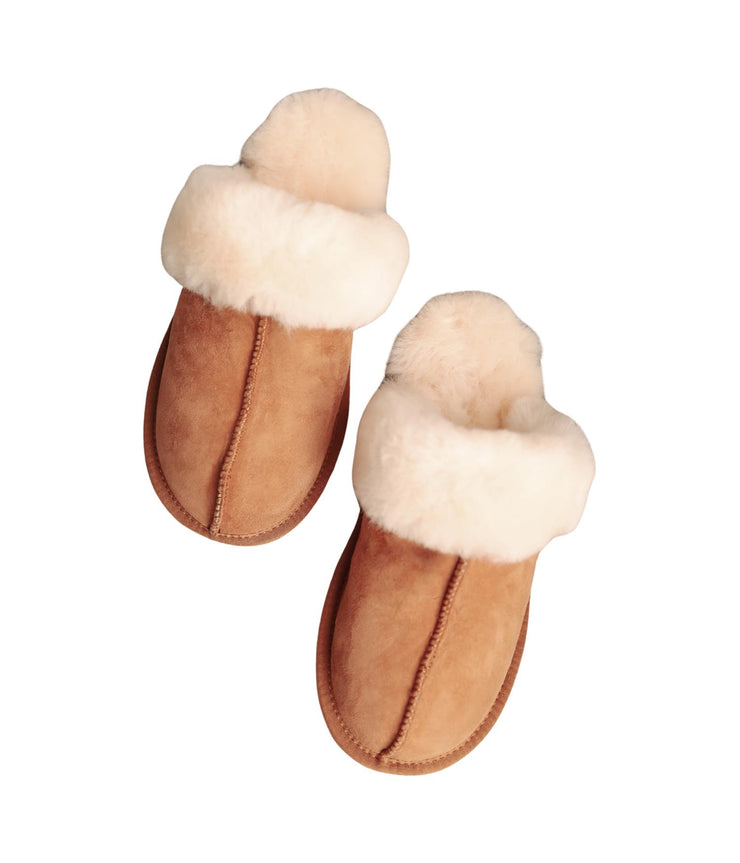 Beige Nouveau Ladies Fur slippers
