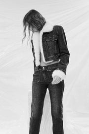 Sort Denim Jacket