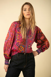 Raspberry Lucy Blouse