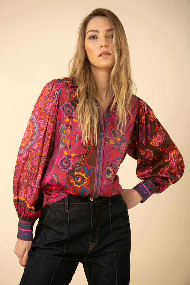 Raspberry Lucy Blouse