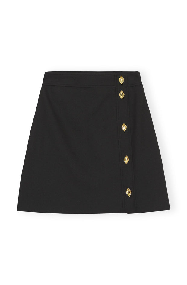 Sort Summer suiting mini skirt - Stilshoppen
